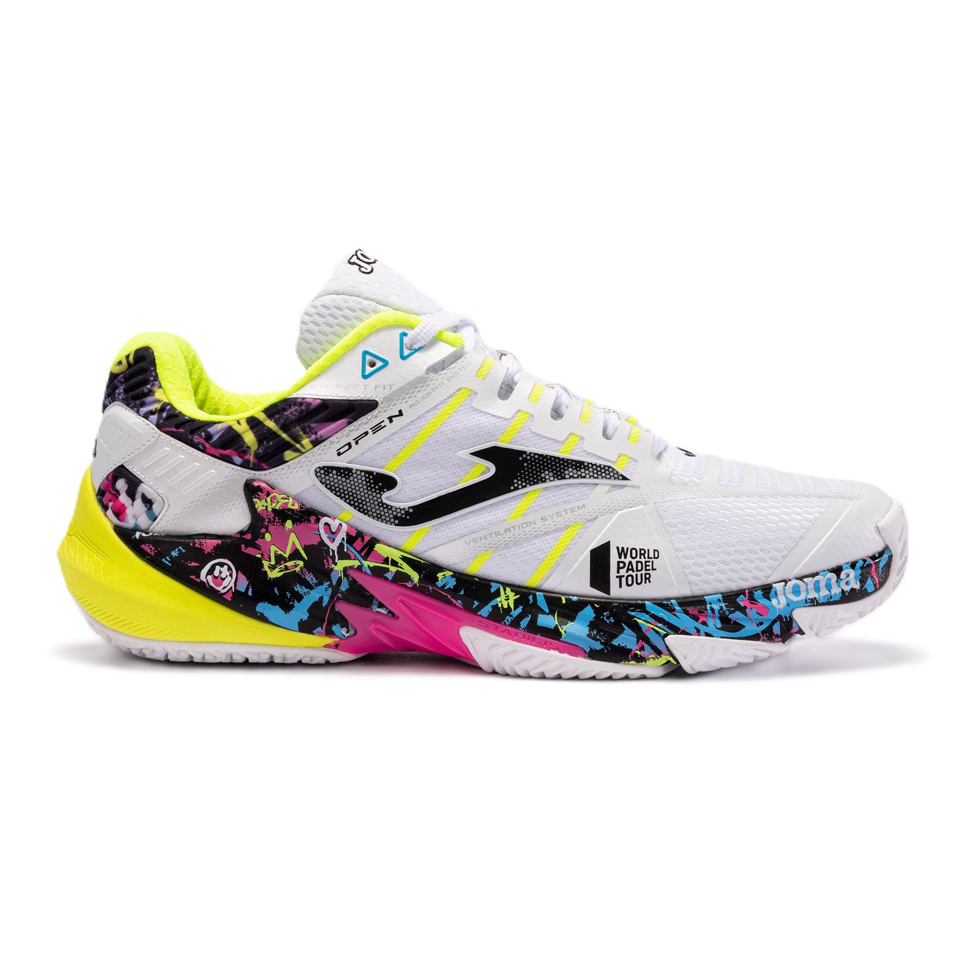 Zapatillas Joma T.Open 23 World Padel Tour-WPT Clay Unisex Blanco TOPES2352P