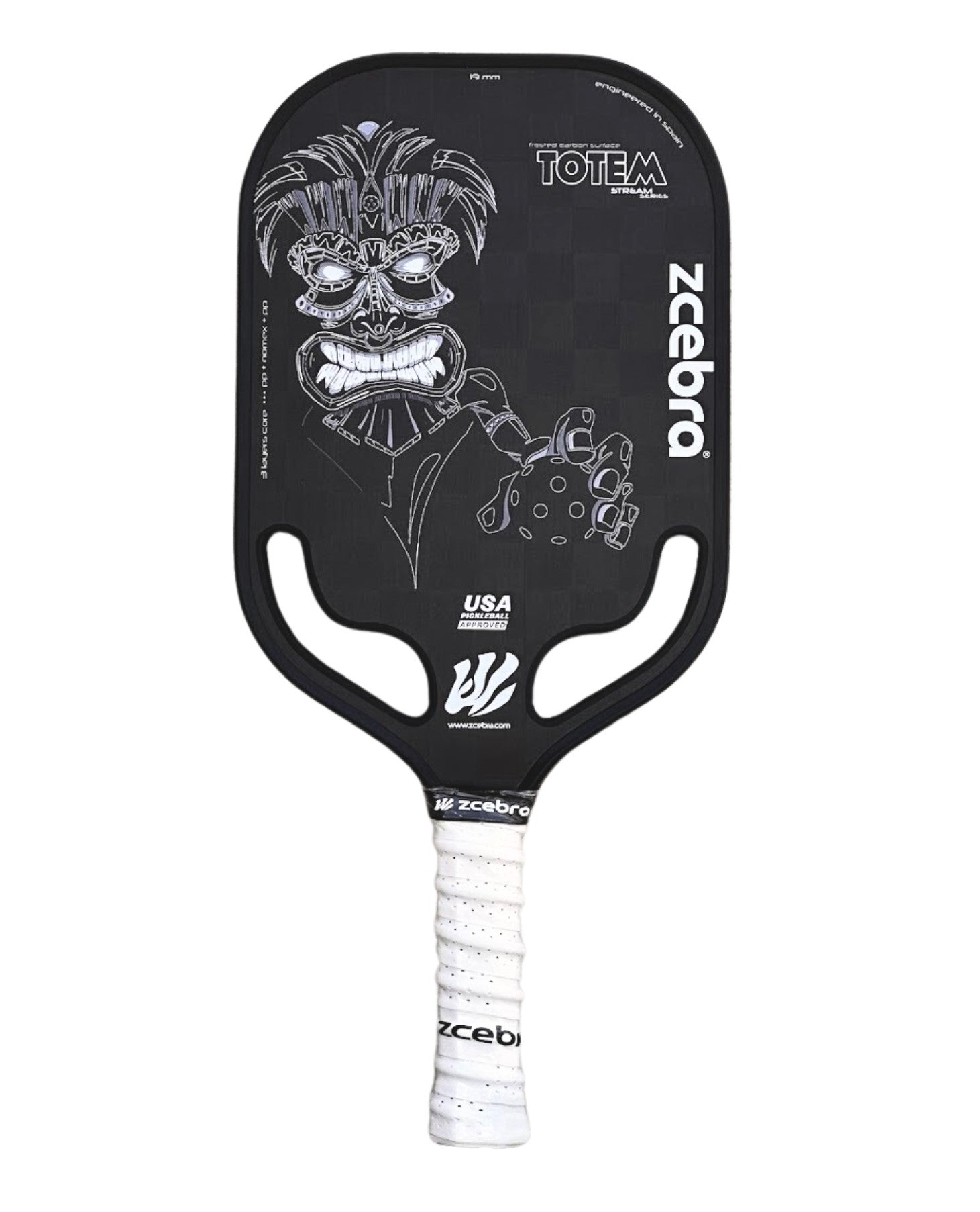 Pala Pickleball Zcebra Totem Black Stream 2024