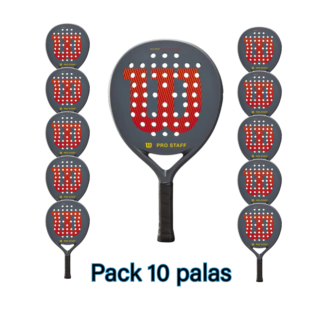 Pack 10 palas Wilson Pro Staff V2 Team Alt Padel Gyrd 2