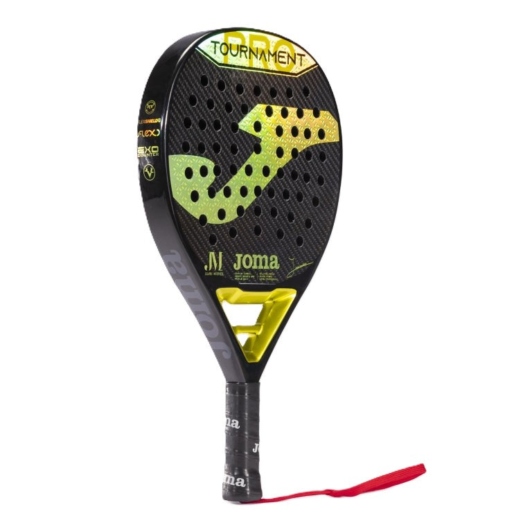 Joma Tournament Pro Juani Mieres Black and Yellow padel racket