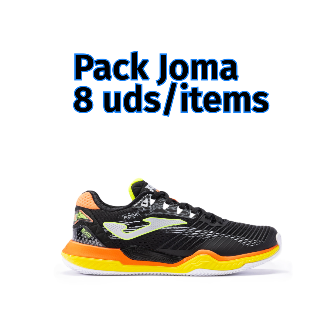 Joma T.POINT 2301 Black Orange Sneakers Assortment Pack (8 items)