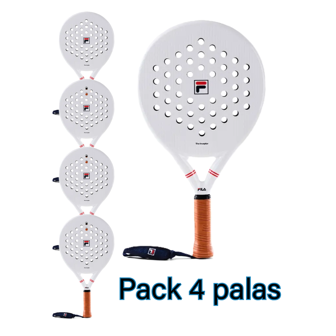 4 Fila The Inceptor padel rackets set