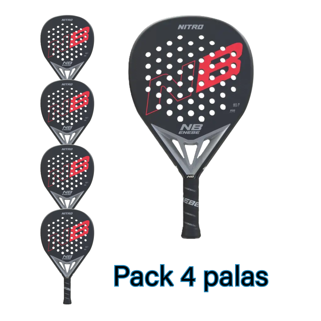 Pack 4 palas Enebe Nitro Red