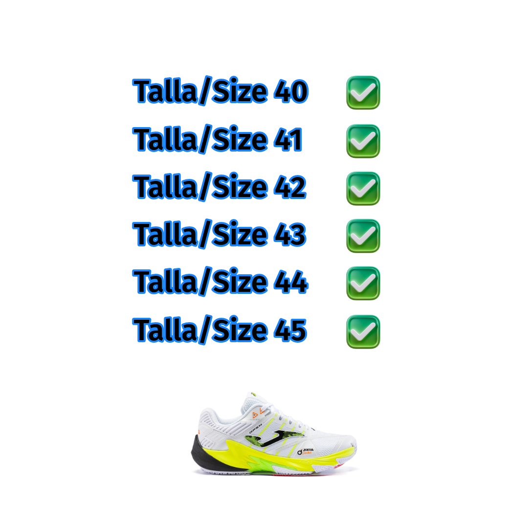 Joma OPEN Men 2402 White/Fluor Yellow Sneakers Assortment Pack (8 pairs)