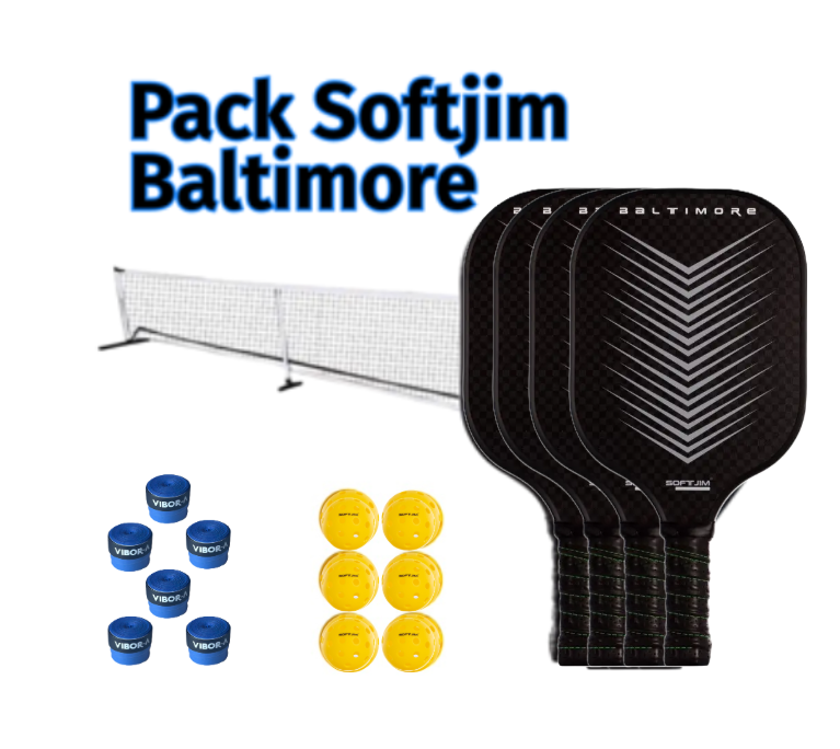 Pack Pickleball Softjim Baltimore (red portatil con ruedas o sin ruedas)