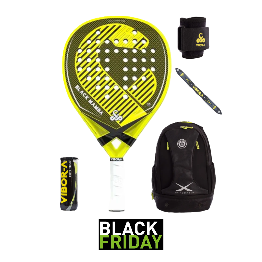 Vibor-a Black Mamba Xtreme 3K padel pack