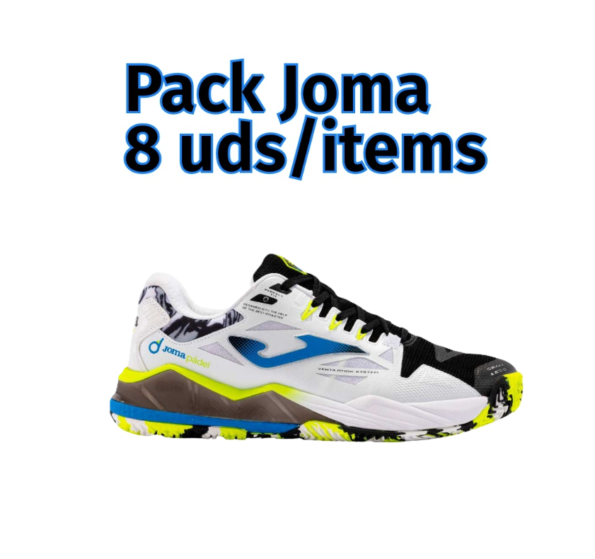 Surtido Zapatillas Joma Spin Men 2431 Negro/Blanco (8 pares)