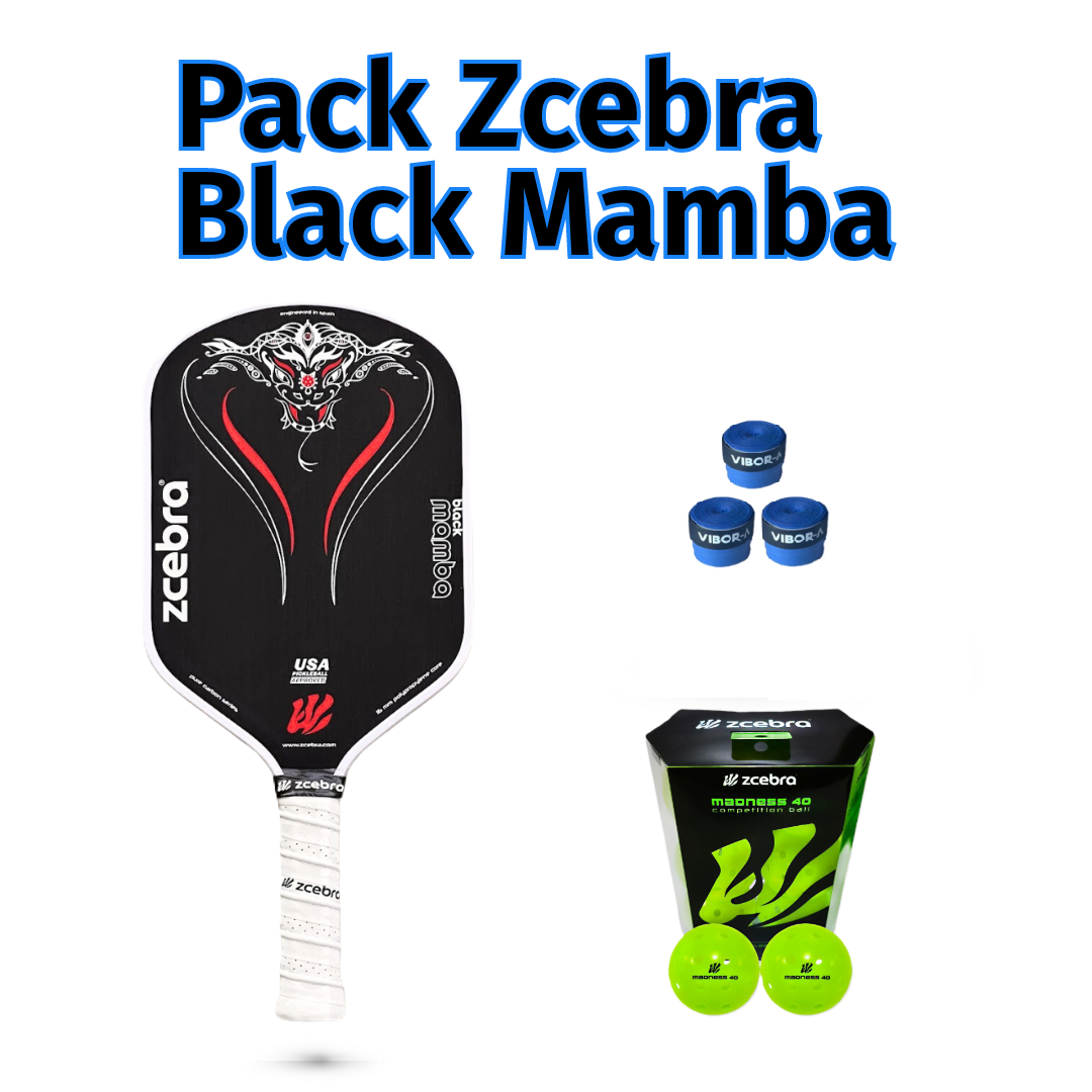 Zcebra Black Mamba Pure Carbon Series 2024 pickleball pack