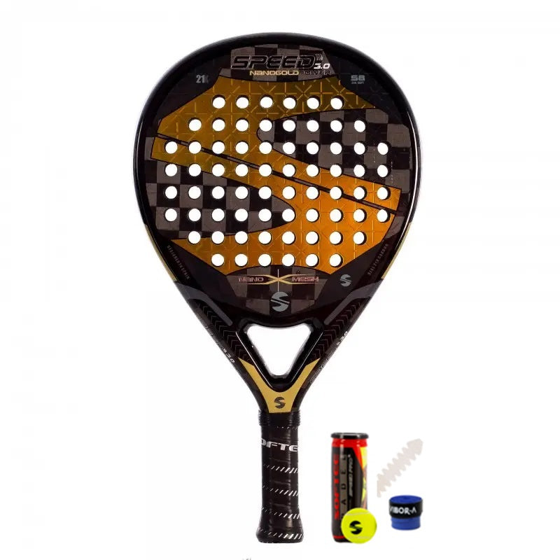 Softee Speed Gold Power 3.0 Nano Mesh padel racket