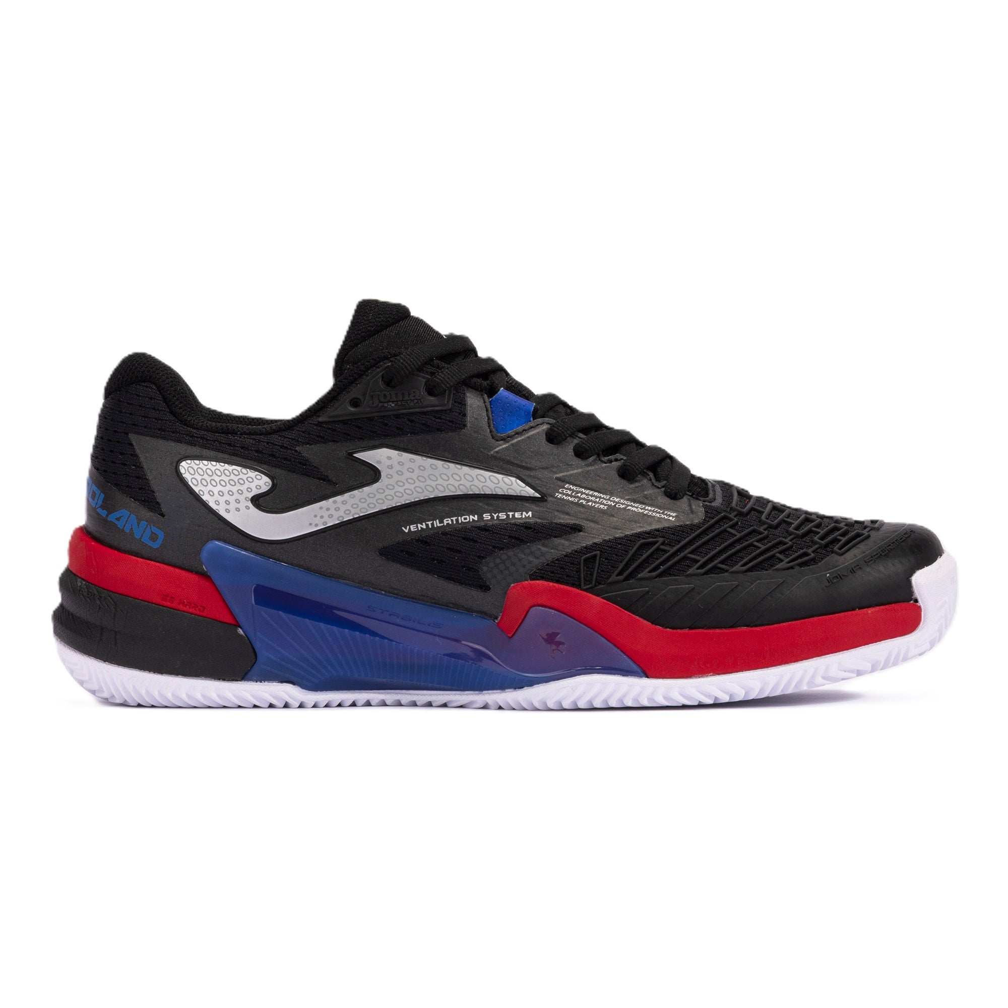 Zapatillas Joma T. Roland 2401 Negro/Rojo