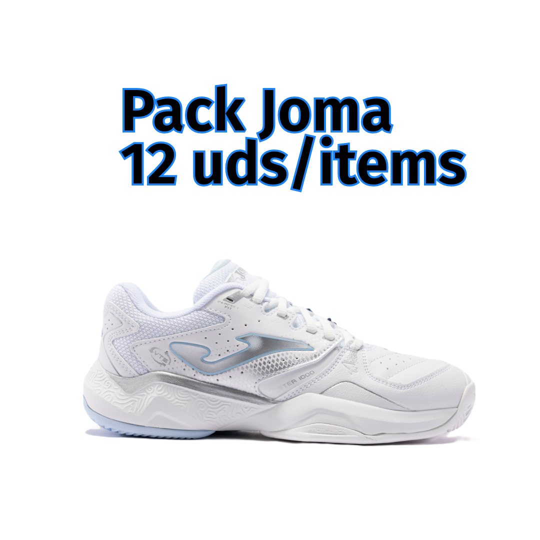 Pack Surtido Zapatillas Joma T.MASTER 1000 LADY 2332 Blanco Celeste (12 pares)