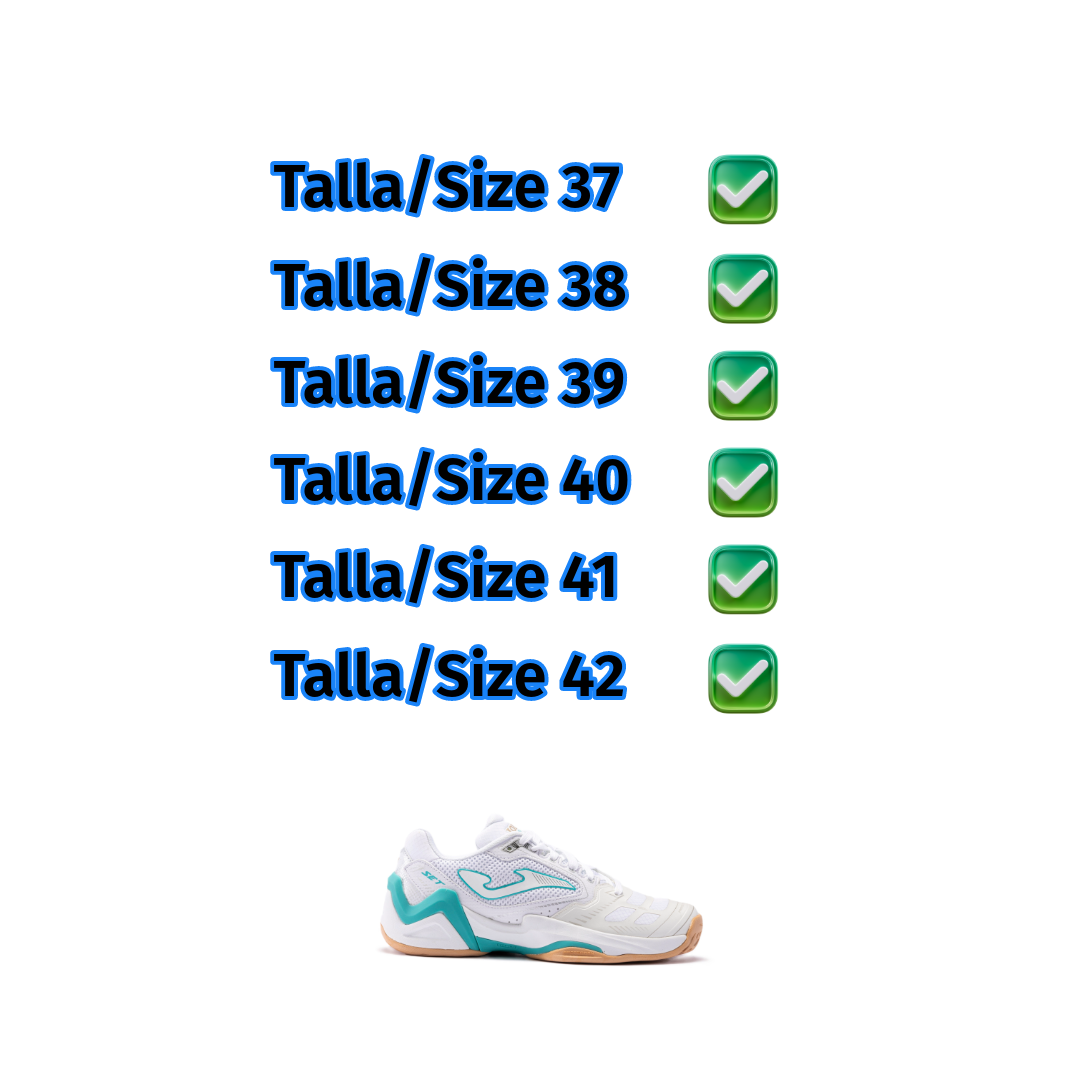 Joma T. SET LADY 2302 White Light Blue Sneakers Assortment Pack (12 items)