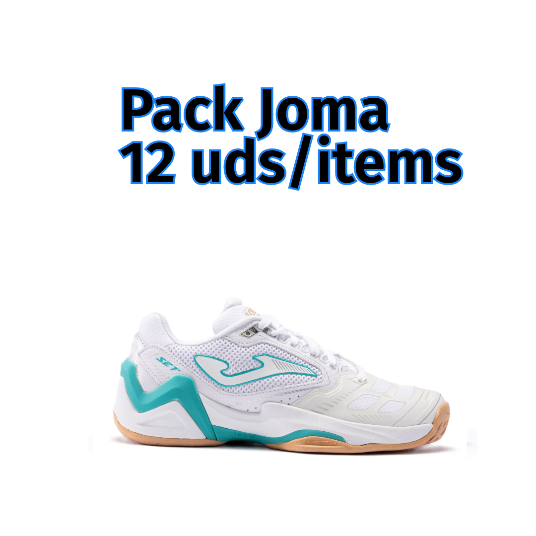 Joma T. SET LADY 2302 White Light Blue Sneakers Assortment Pack (12 items)