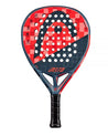 Pala de pádel head graphene 360 delta elite colores rojo y negro. Punta en forma de diamante.